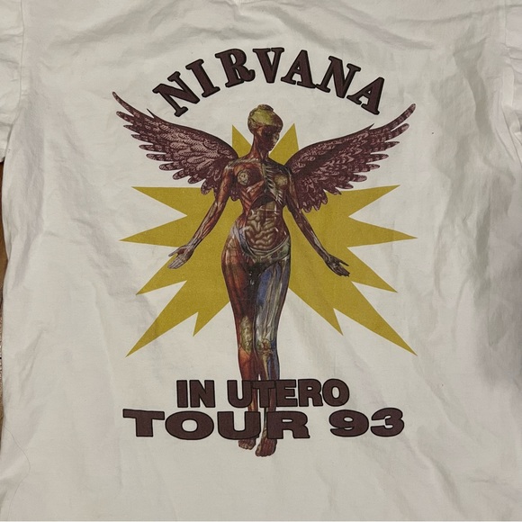 •SOLD ON DEPOP• Nirvana In Utero World Tour T Shirt Reprint - Picture 2 of 4